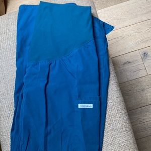 Maternity scrub pants-teal